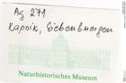 Etiketten zu Quarz (NHMW-MIN-Ag271)